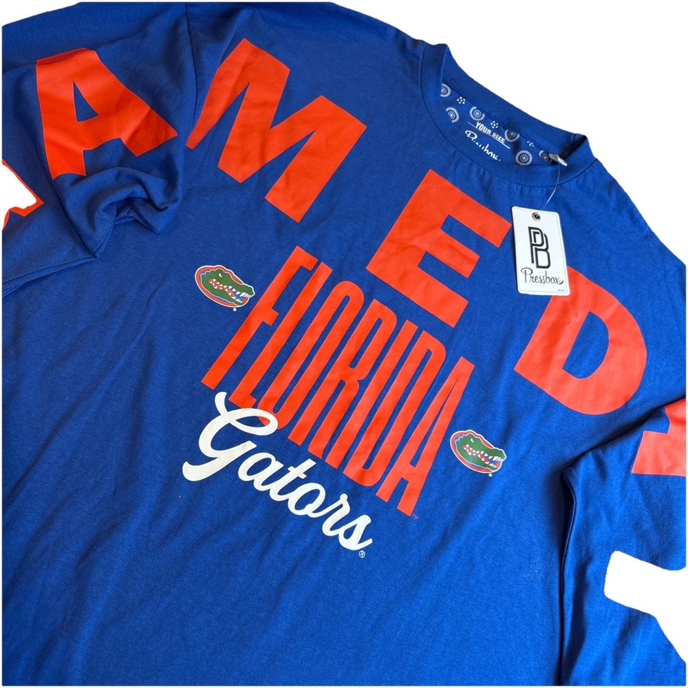 Pressbox GAMEDAY NCAA Florida Gators Long Sleeve T-Shirt Heavy Cotton One Size